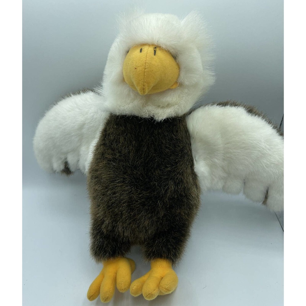 American Bald Eagle Plush Stuffed Animal Toy Vintage Bird Sugar Loaf 13"